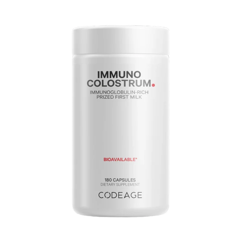 Immuno Bovine Colostrum Colostru Bovin Bogat in Imunoglobuline, 180 capsule, Codeage