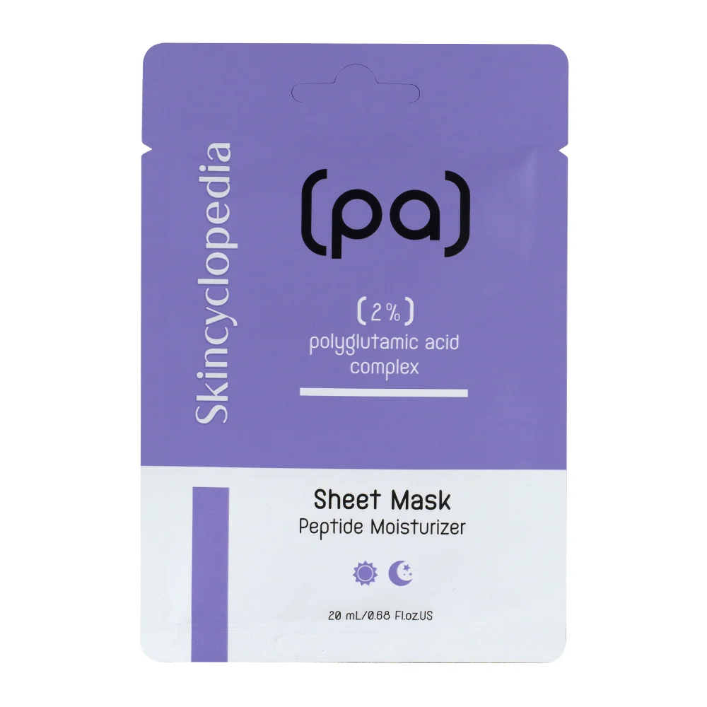 Masca de fata tip servetel cu acid poliglutaminic, 20ml, Skincyclopedia