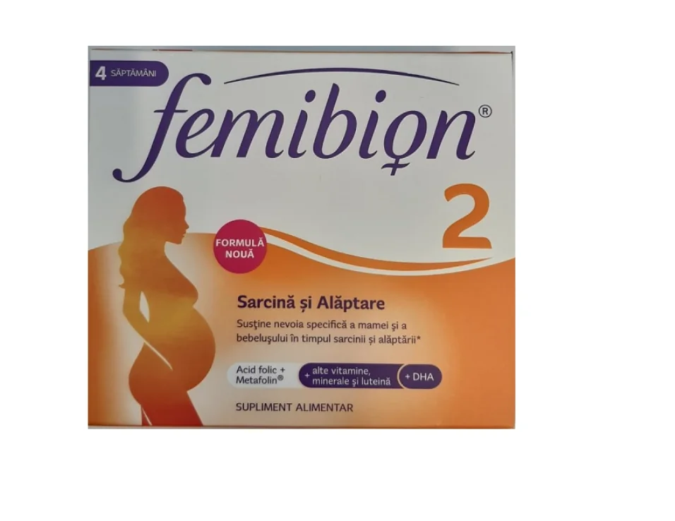 Femibion 2 sarcina sanatoasa, 56 comprimate, Merck