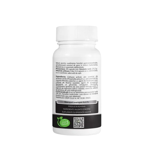 Carbune medicinal Formula Pro, 30 capsule, Nutrific