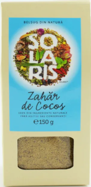Zahar de cocos, 150g, Solaris