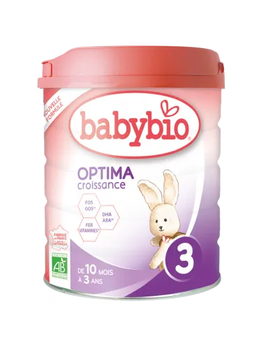 Lapte praf Optima 3 Croissance Bio, 800g, BabyBio