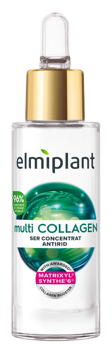 Serum antirid pentru fata multiCollagen, 30ml, Elmiplant