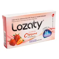 Supliment alimentar cu aroma de capsuni fara zahar Lozaty, 16 tablete, Sprint Pharma