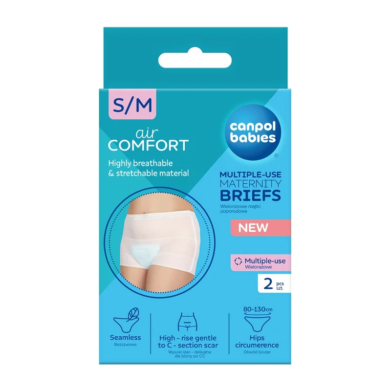 Chiloti reutilizabili pentru maternitate Marimea S/M 73/001, 2 bucati, Canpol babies