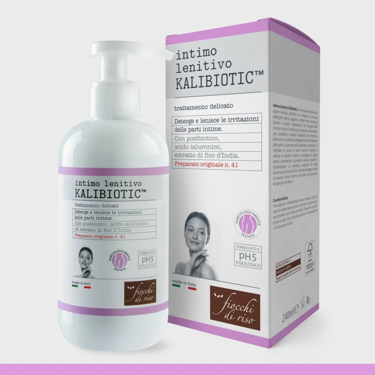 Gel intim de curatare cu extract din fruct de cactus, 240ml, Fiocchi di Riso