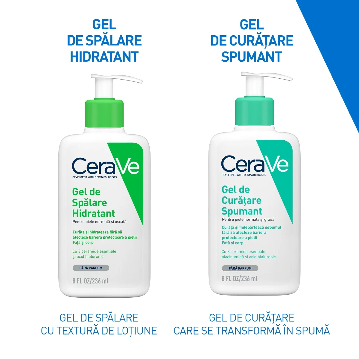 Gel de spalare hidratant pentru piele normal-uscata, 236ml, CeraVe