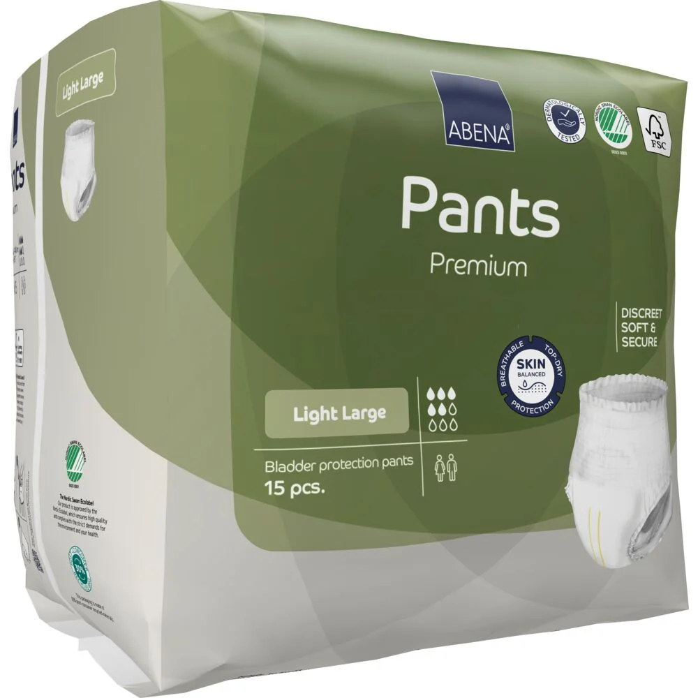 Scutece tip chilot, pentru adulti Pants Light, L 100-140cm cu absorbtie 900ml, 15 bucati, Abena