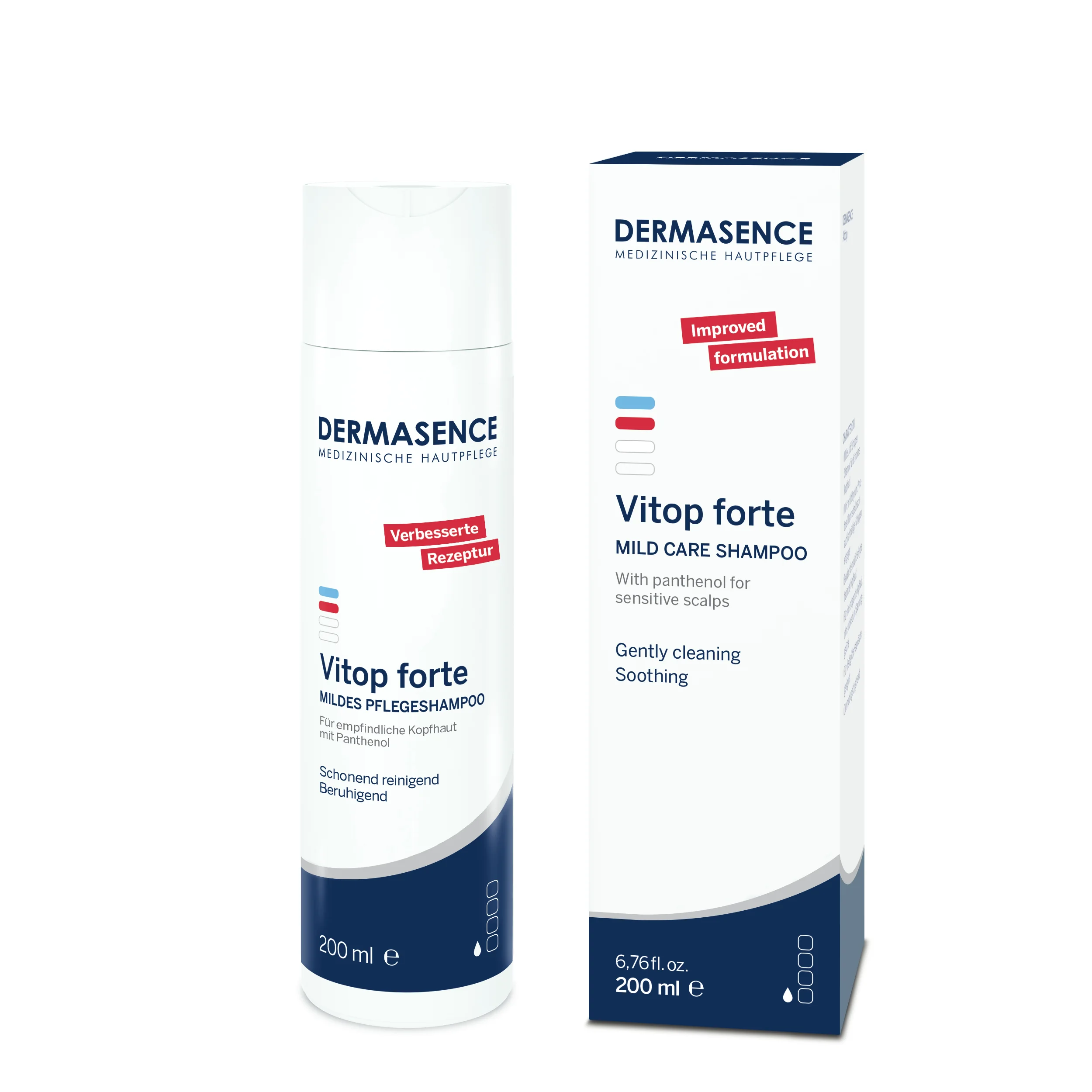 Sampon pentru scalp sensibil Vitop Forte Mild, 200ml, Dermasence