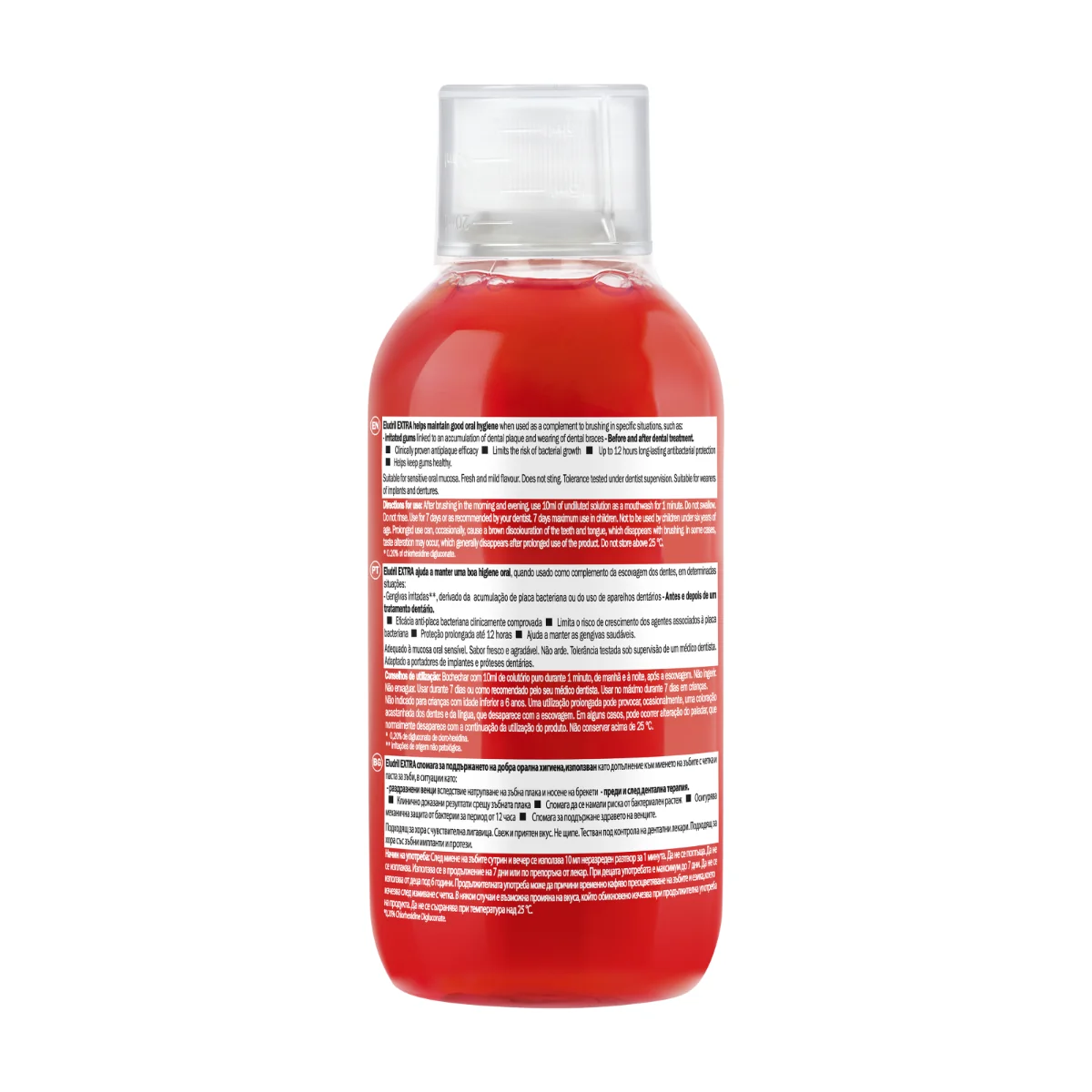 Apa de gura antibacteriana 0.2%CHX Extra, 300ml, Eludril