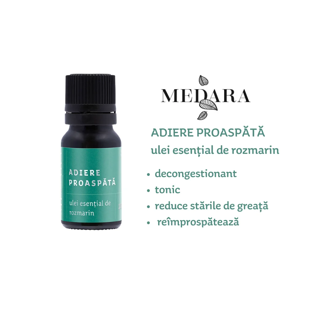 Ulei esential cu rozmarin, 10ml, Medara