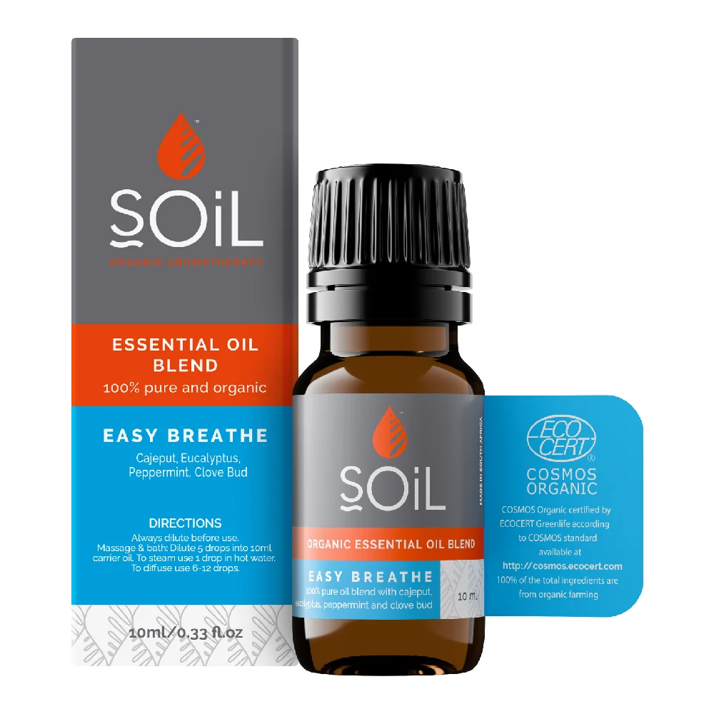 Amestec uleiuri esentiale Respiratie Usoara, 10ml, Soil