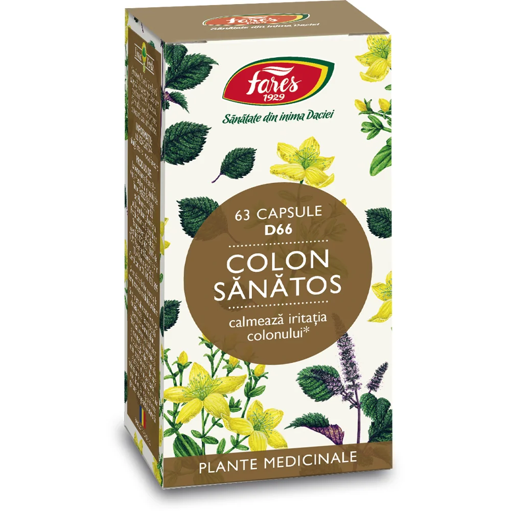 Colon sanatos D66, 63 capsule, Fares