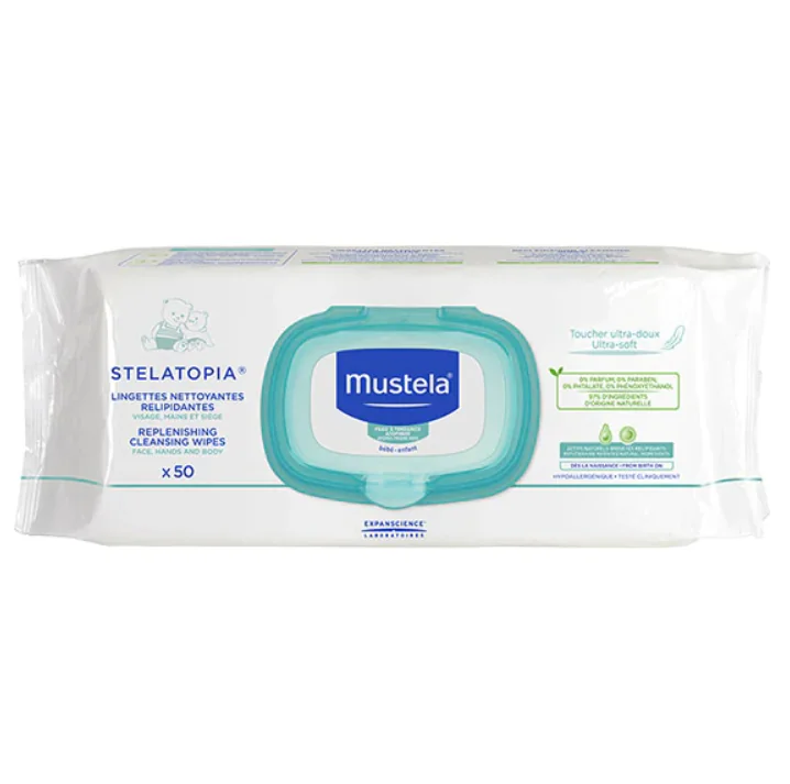 Servetele umede pentru bebelusi Stelatopia, 50 bucati, Mustela