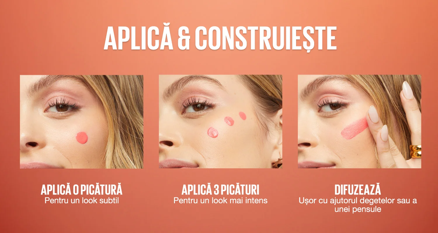 Fard de obraz lichid Maybelline Sunkisser, intensitate construibila pas cu pas. Fard de obraz lichid Maybelline Sunkisser, intensitate construibila pas cu pas.