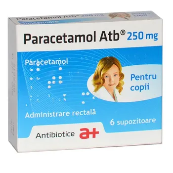 Paracetamol 250 mg, 6 supozitoare, Antibiotice 