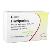Fraxiparine solutie injectabila 5700 UI anti-factor Xa/0.6 ml, 10 seringi, GSK