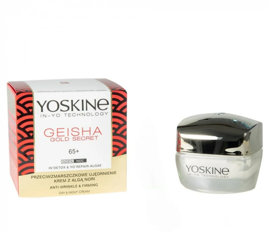 Crema antirid si fermitate de zi si noapte pentru ten 65+ Geisha Gold Secret, 50ml Yoskine