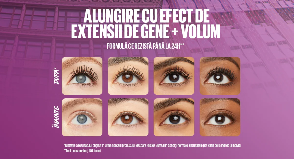 Alungire cu efect de extensii de gene + volum Alungire cu efect de extensii de gene + volum