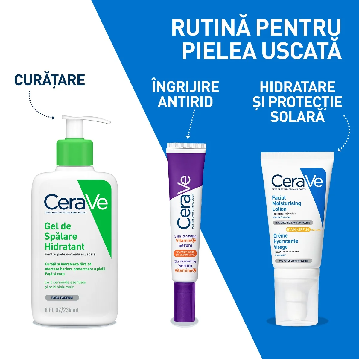 Gel de spalare hidratant pentru piele normal-uscata, 236ml, CeraVe