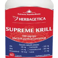 Supreme Krill Omega 3 Forte, 60 capsule, Herbagetica