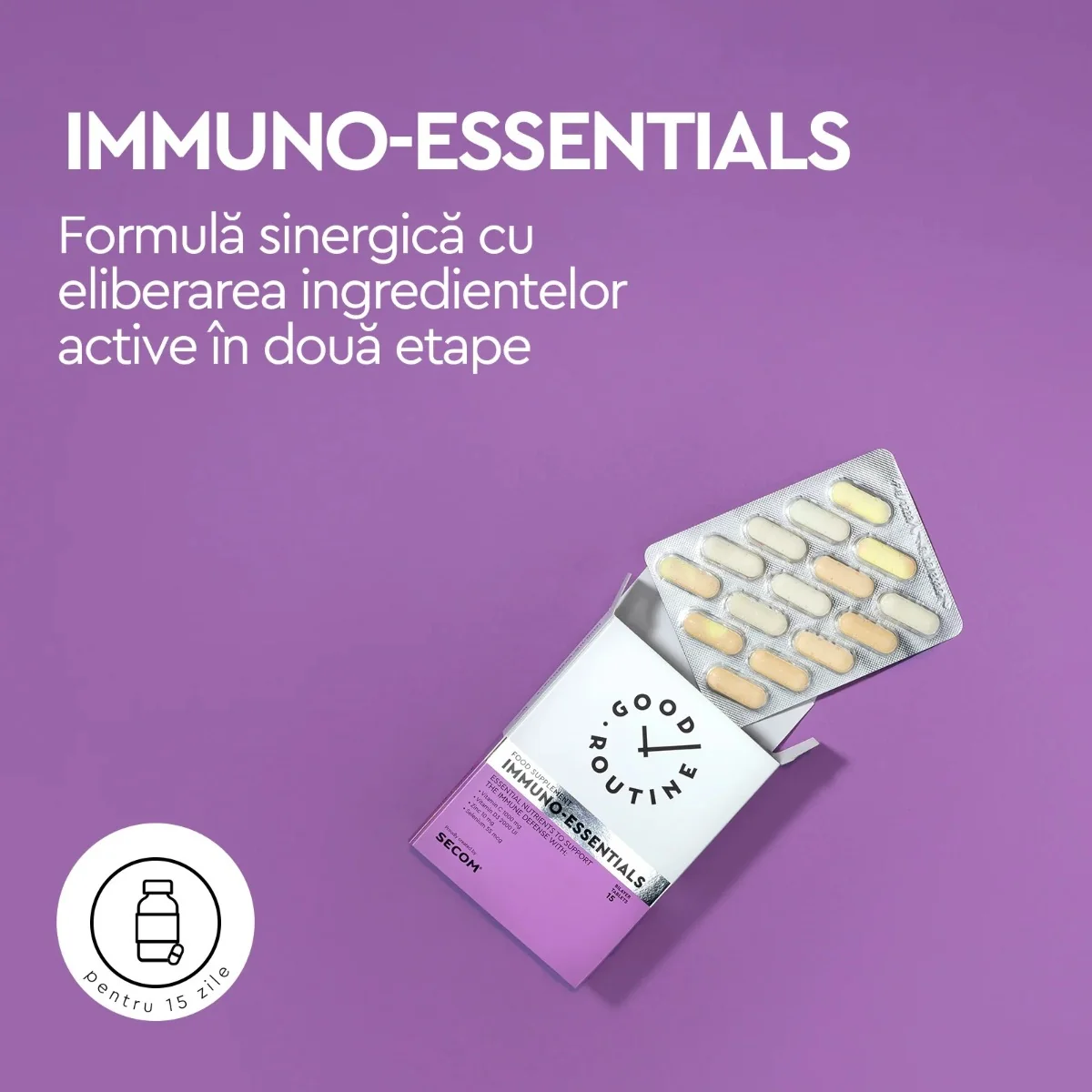 Immuno-Essentials Good Routine, 15 comprimate, Secom