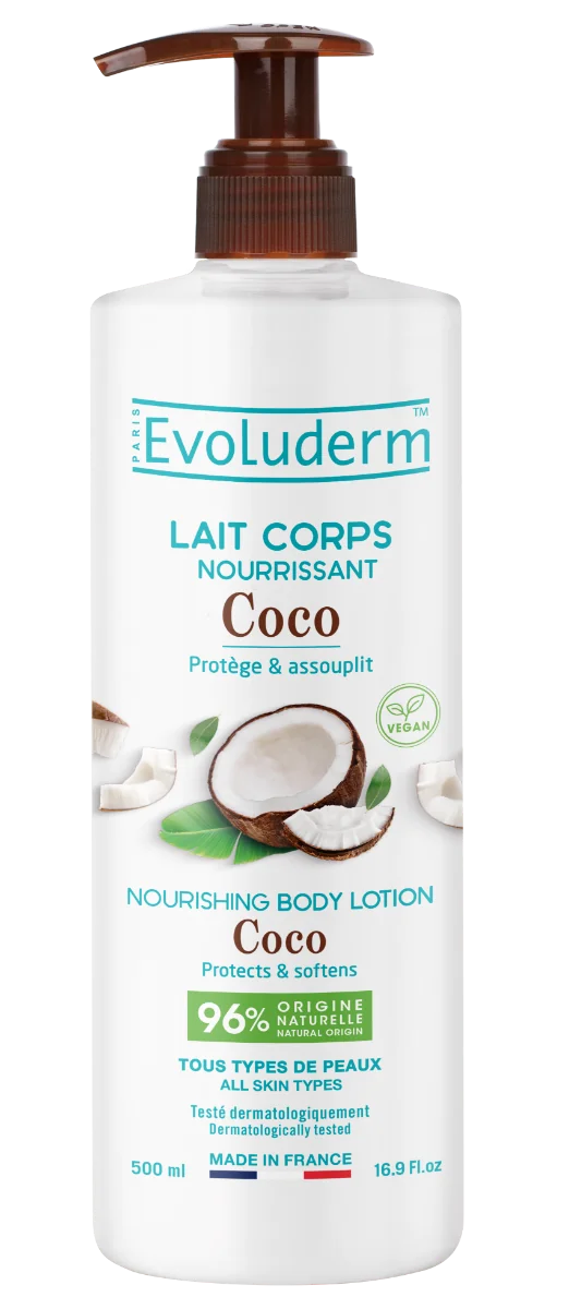 Lapte de corp hranitor Coco, 500ml, Evoluderm