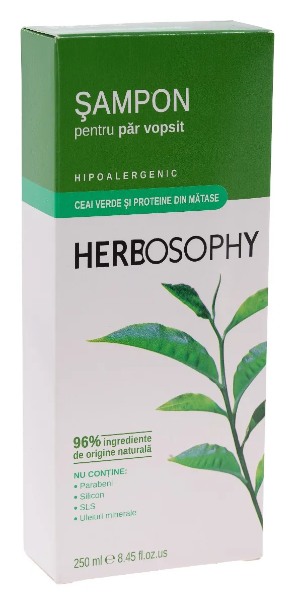Herbosophy Sampon cu extract de ceai verde, 250ml