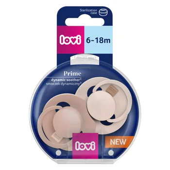 Set suzete din silicon pentru 6 - 18 luni Dynamic Prime Nude/Blush 34/406, 2 bucati, LOVI