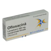 Ofloxacina 200mg, 10 comprimate filmate, Laropharm