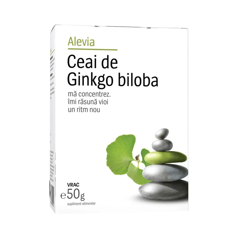 Ceai de Ginkgo biloba, 50g, Alevia