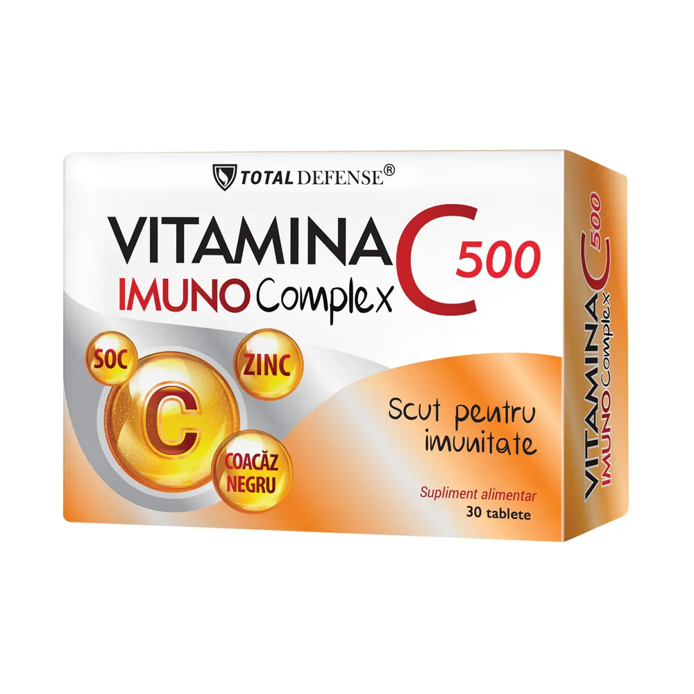 Vitamina C 500 ImunoComplex, 30 tablete, Cosmopharm