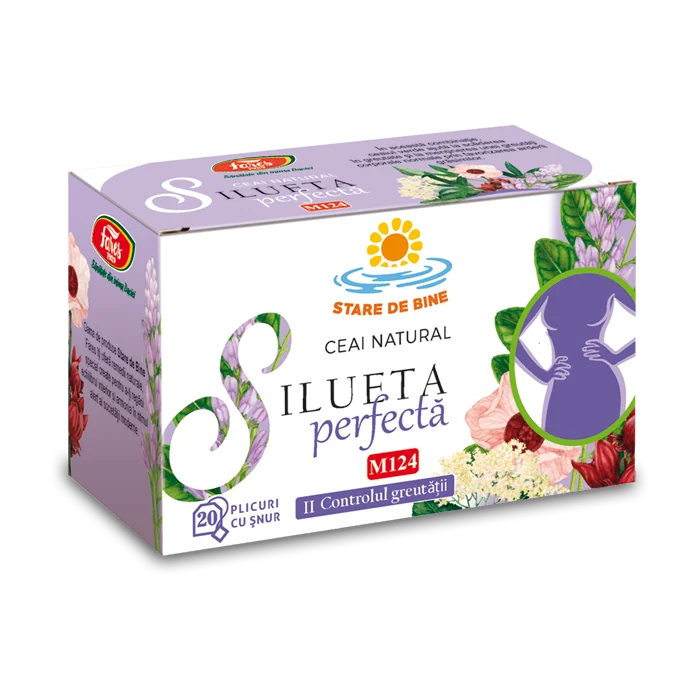 Ceai Silueta perfecta – controlul greutatii, 20 plicuri, Fares