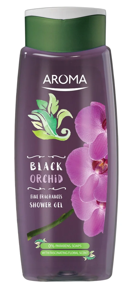Gel de dus cu orhidee neagra, 400ml, Aroma