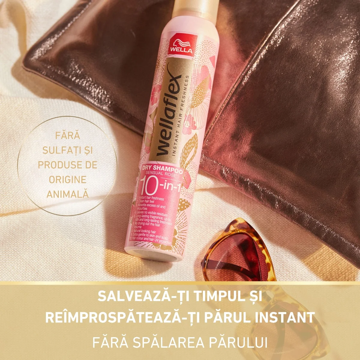 Sampon uscat Sensual Rose Wellaflex, 180ml, Wella
