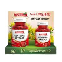 Pachet Extract de gentiana, 60+30 capsule, AdNatura