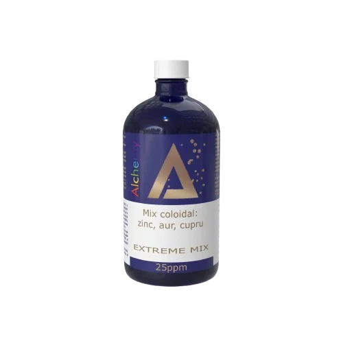 Sinergie de argint, cupru si aur coloidal Germ Clean 50ppm, 480ml, Alchemy