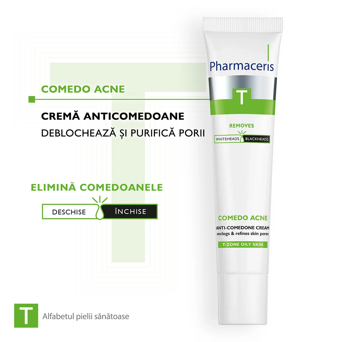 Crema anti-acnee Comedo-Acne T, 40ml, Pharmaceris 