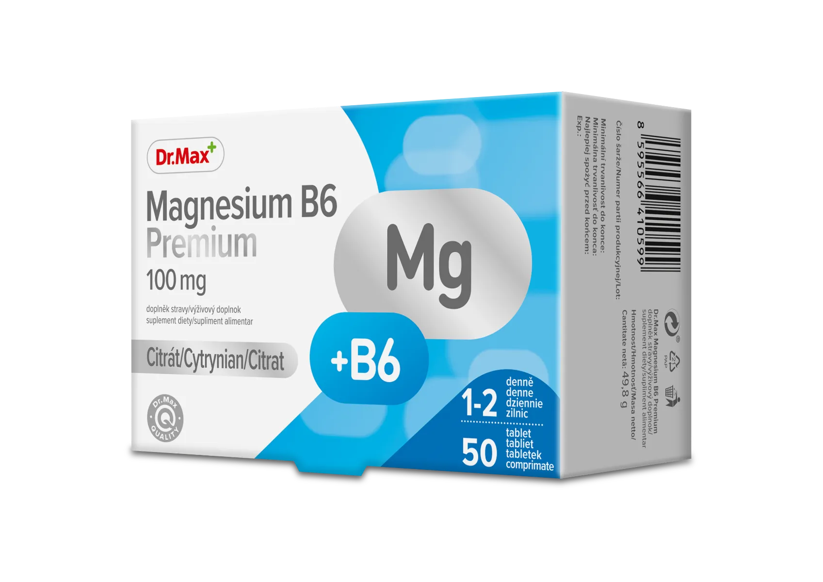 Dr.Max Magnesium B6 Premium, 50 comprimate