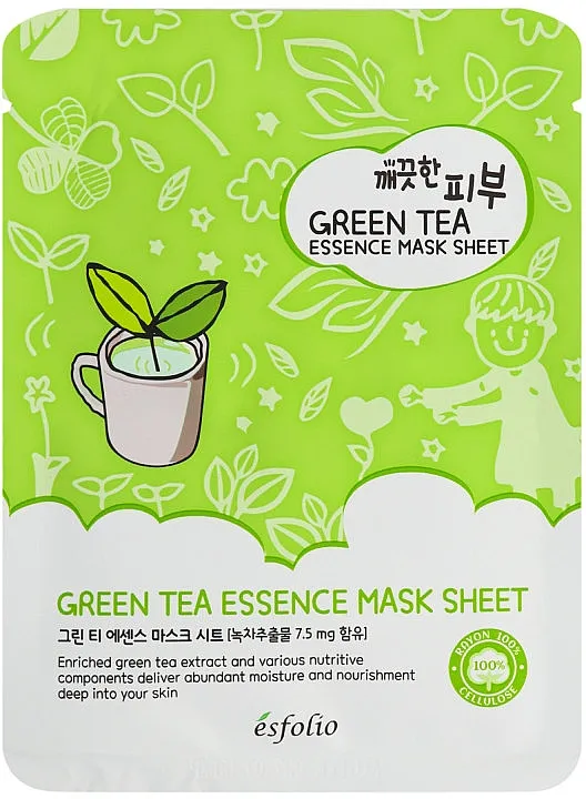 Masca de fata cu extract de ceai verde Pure Skin, 25ml, Esfolio