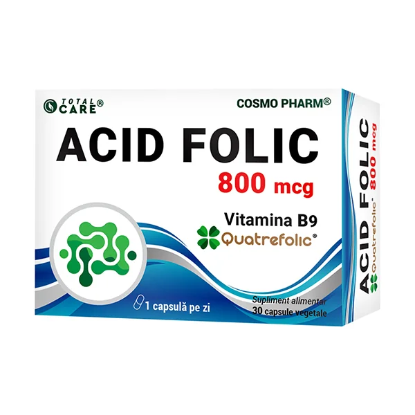 Acid Folic Quatrefolic 800mcg, 30 capsule, Cosmopharm