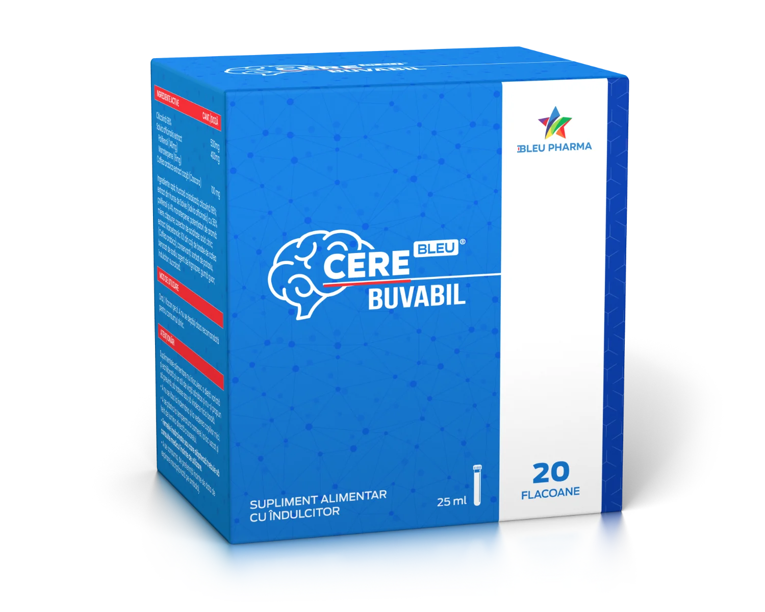 CereBleu Buvabil, 20 flacoane x 25ml, Bleu Pharma