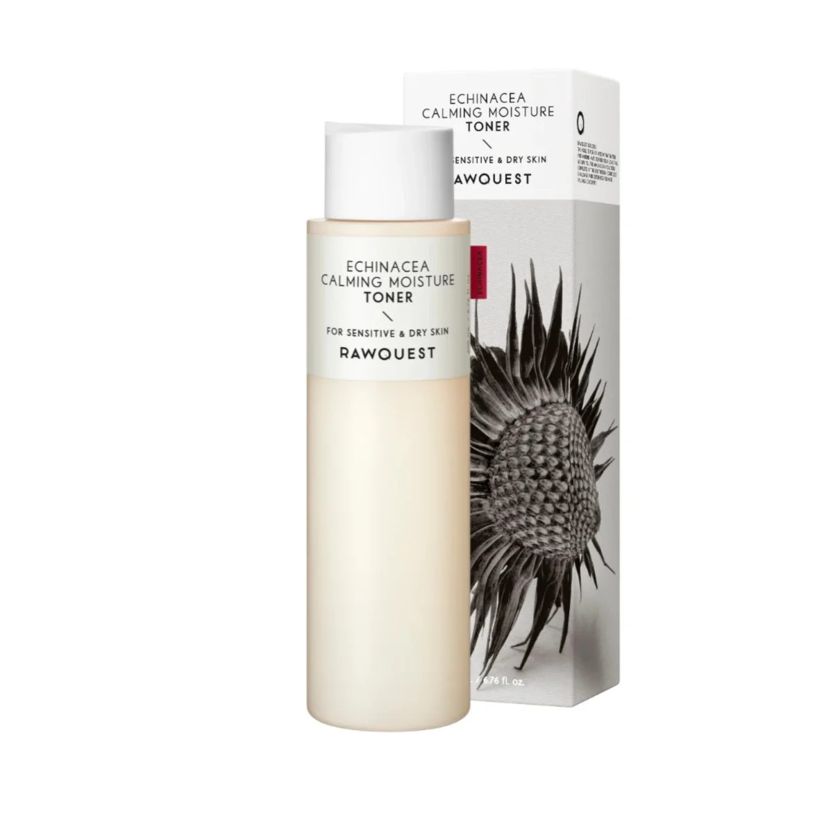 Toner calmant si hidratant cu Echinacea pentru piele sensibila, 200ml, RawQuest