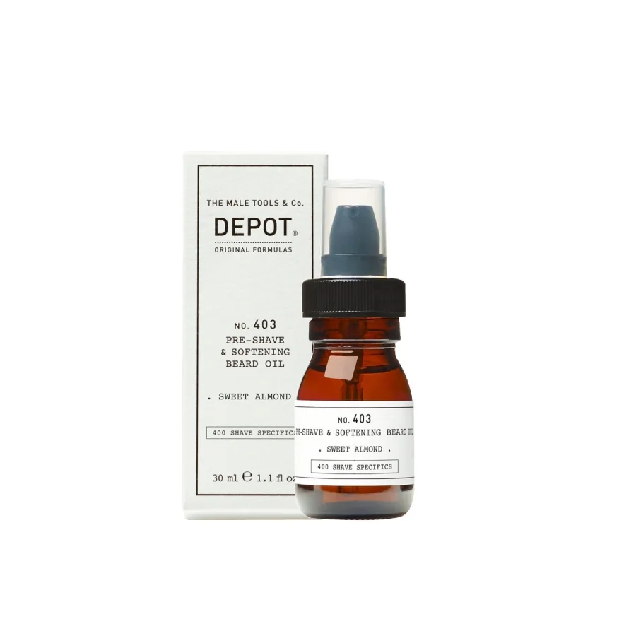Ulei pentru ten si barba Sweet Almond 403, 30ml, Depot