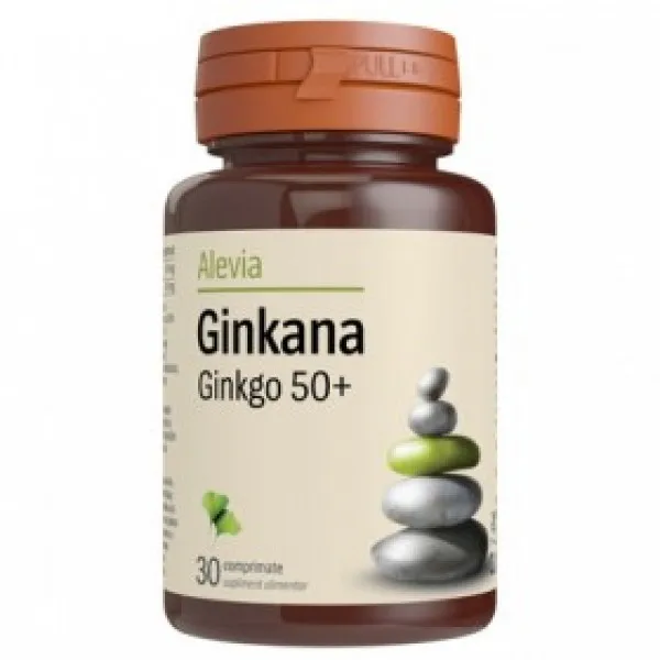 Ginkana Ginkgo 50 +, 30 comprimate, Alevia