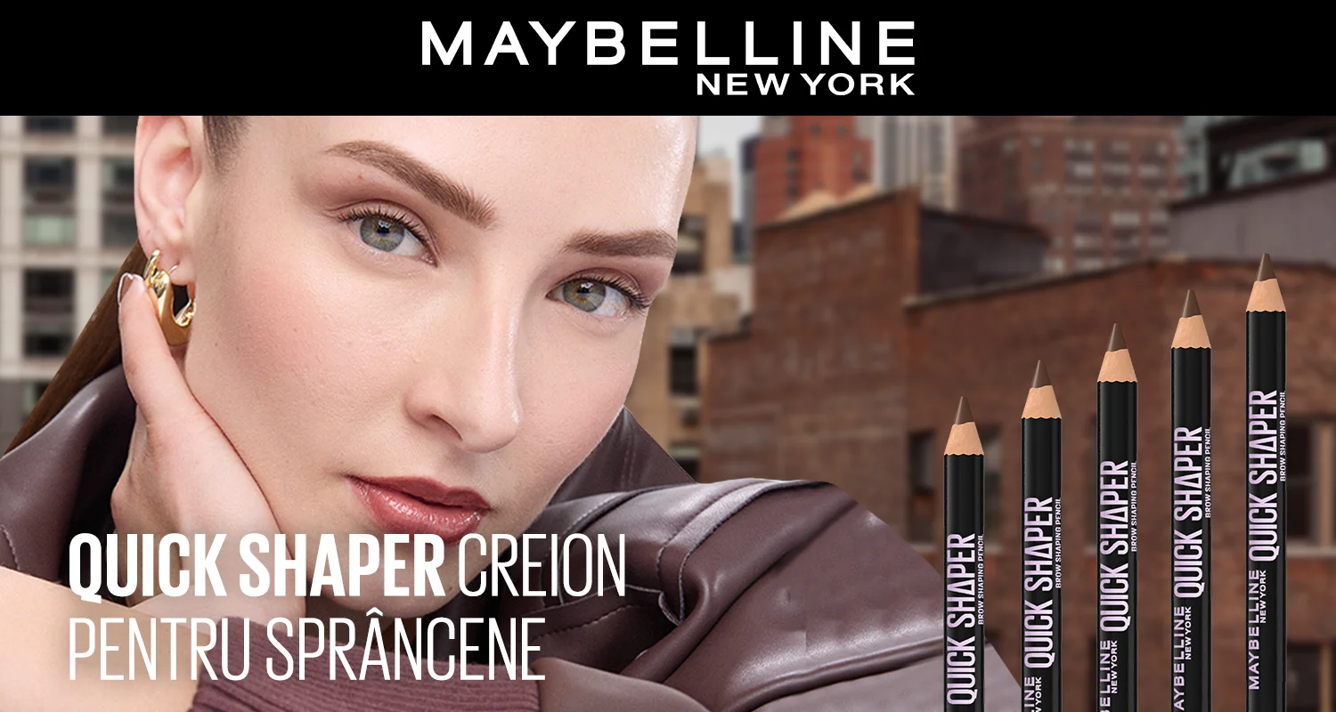 Maybelline Quick Shaper, creion pentru sprancene cu aplicare rapida si precisa. Maybelline Quick Shaper, creion pentru sprancene cu aplicare rapida si precisa.