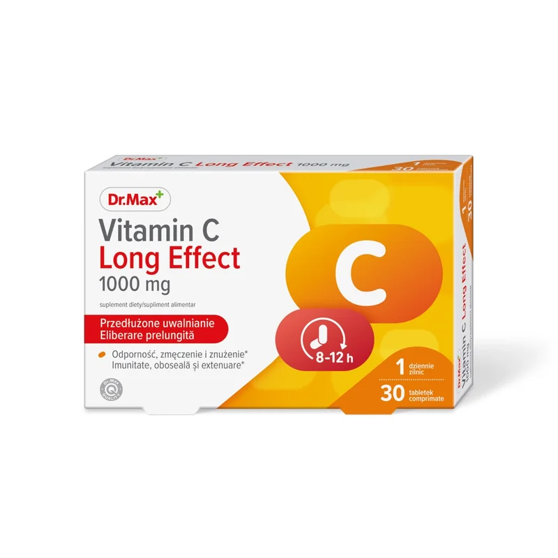 Dr. Max Vitamina C Long Effect, 30 comprimate eliberare prelungita