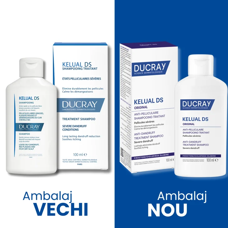 Sampon anti-matreata severa Kelual DS, 100ml, Ducray