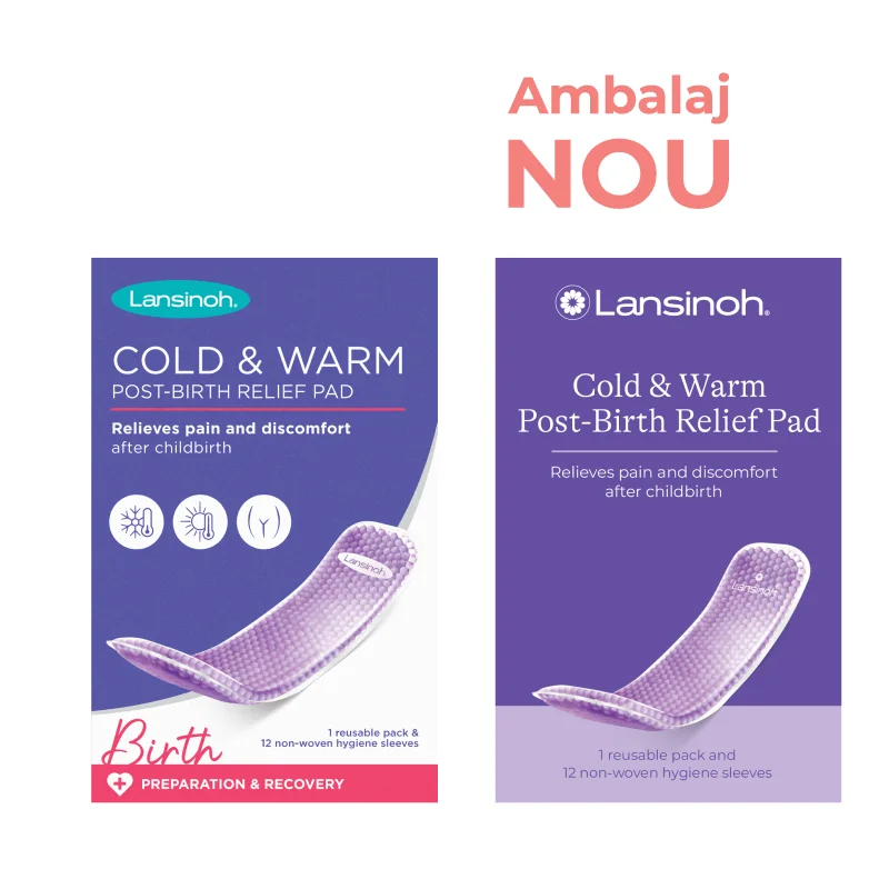 Compresa rece/calda pentru calmarea durerii dupa nastere, 12 bucati, Lansinoh