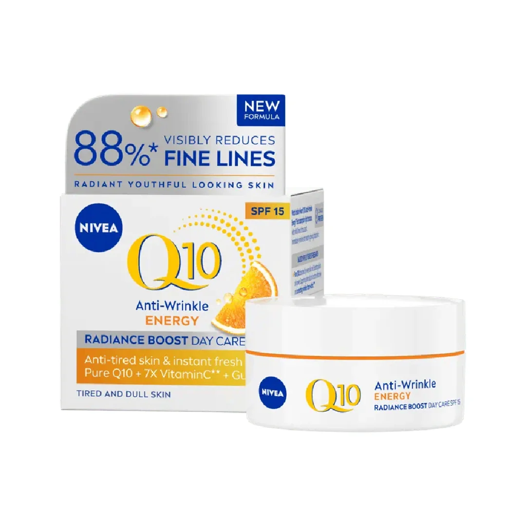 Crema de zi anti-rid Q10 Energy SPF15, 50ml, Nivea